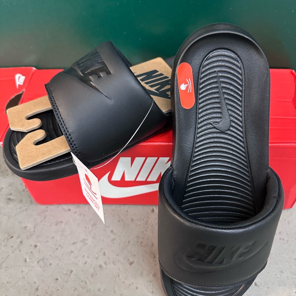 Nike Black Slides women's